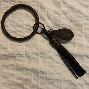 Repurposed Louis Vuitton bag key chain